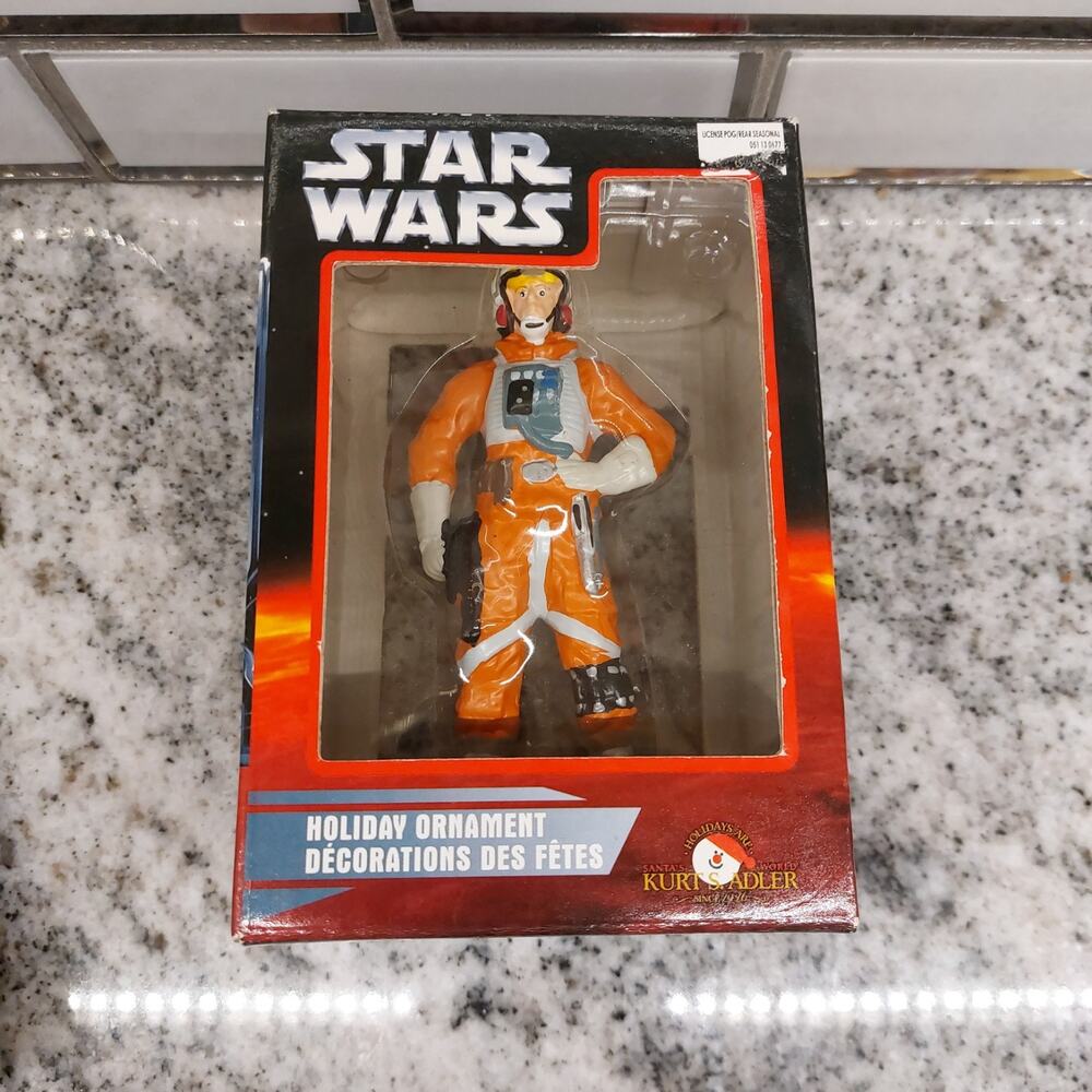 Kurt Adler Star Wars Holiday Ornament Luke Skywalker X-Wing Pilot